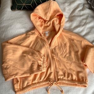 H&M Cropped Light Zip-Up